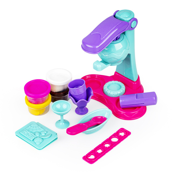 Zestaw Maszyna do lodów - ciastolina dla dzieci, 3 lata+, Scentos