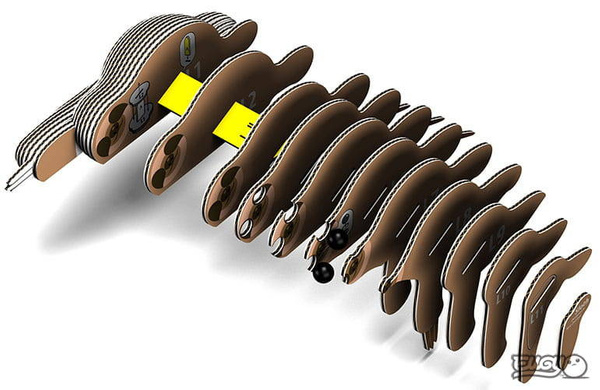 Układanka Puzzle 3D Leniwiec - zestaw kreatywny dla dzieci 6 lat+, Eugy