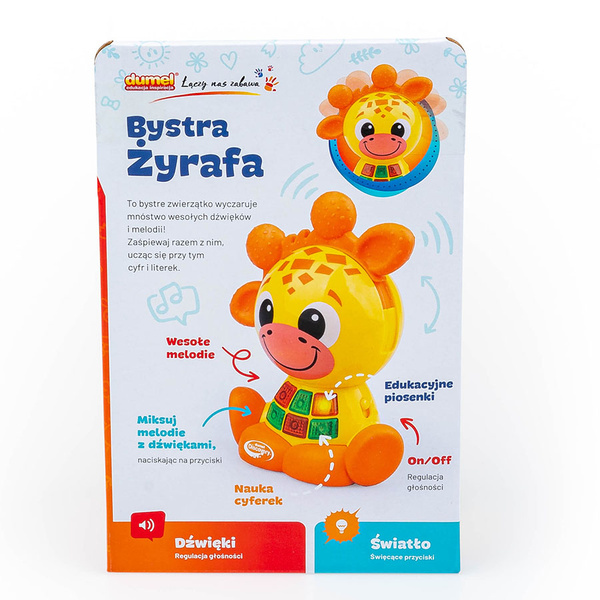 Zabawki interaktywne / edukacyjne - Bystra Żyrafa dla dzieci 2 lata+. Dumel