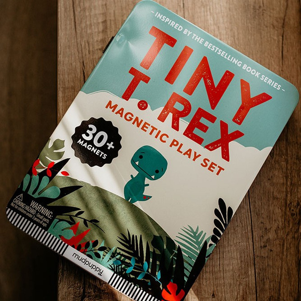 Tablica magnetyczna - Magnetyczne konstrukcje Tiny T.rex dla dzieci, Mudpuppy
