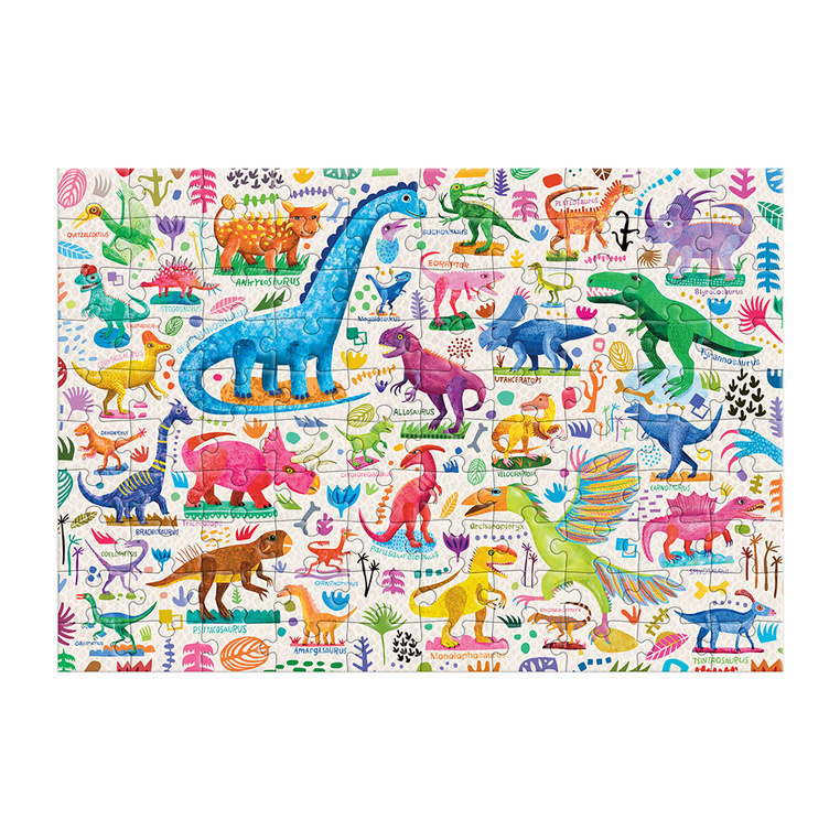 Kolorowe puzzle dinozaury Mudpuppy edukacyjne dla dzieci