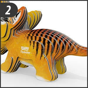 Układanka Puzzle 3D Tygrys tasmański - zestaw kreatywny dla dzieci 6+, Eugy