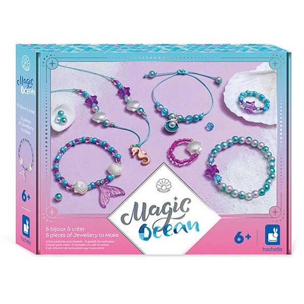 Zestaw kreatywny do tworzenia biżuterii Magiczny ocean 6+, Janod
