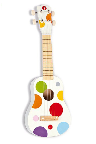 Drewniane ukulele - instrument muzyczny dla dzieci 3 lata+, Janod