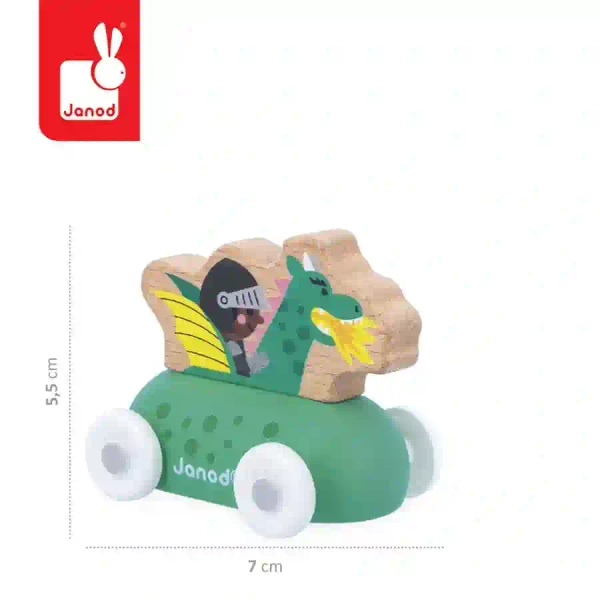 Pojazd Smok Zaczarowane królestwo Cross Roads, dla dzieci, 12 m+, Janod