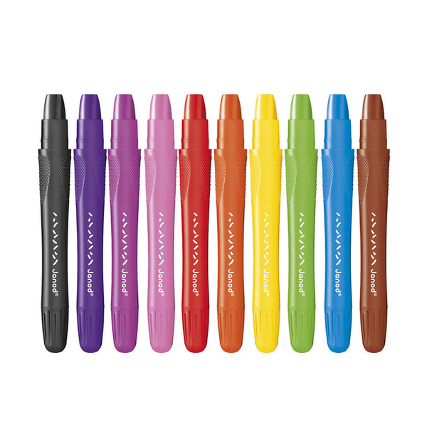 Zestaw kreatywny - Kredki żelowe 10 kolorów, dla dzieci, 3 lata+, Janod