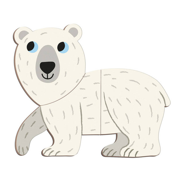 Układanka magnetyczna Magnetibook Zwierzęta polarne dla dzieci 3+, Janod