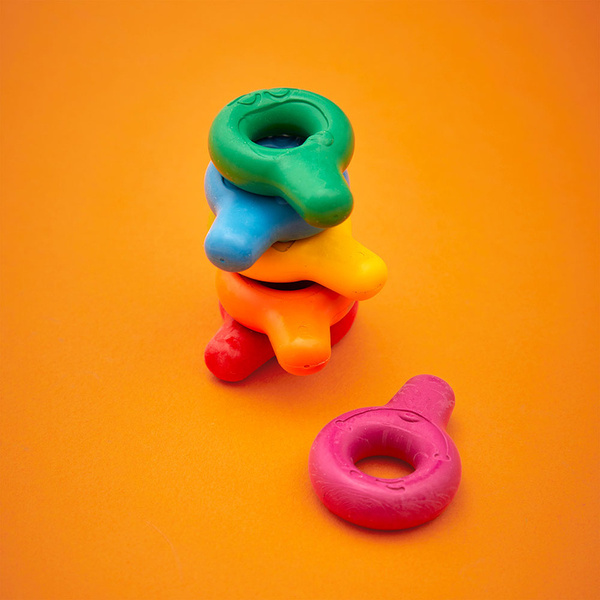 Zestaw kreatywny - Pierwsze kredki świecowe z uchwytem 6 kolorów, 12 m+, Janod