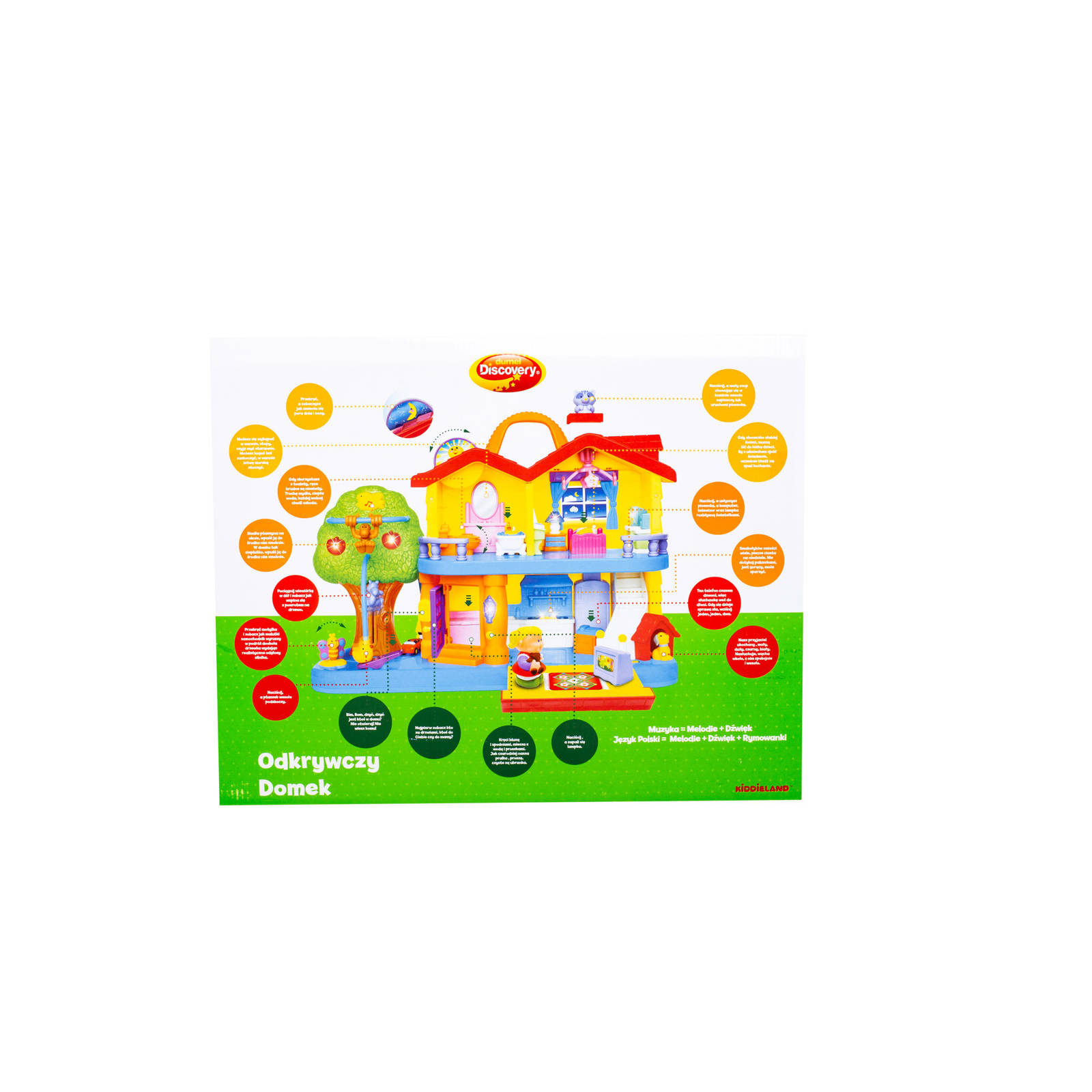 Odkrywczy Domek funkcje edukacyjne Dumel Discovery 12m+