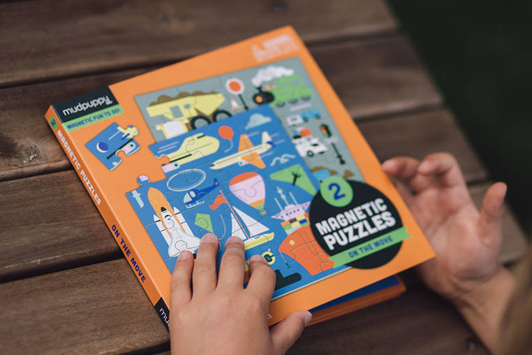 Puzzle magnetyczne Mudpuppy 2w1 rozwój edukacja samodzielność