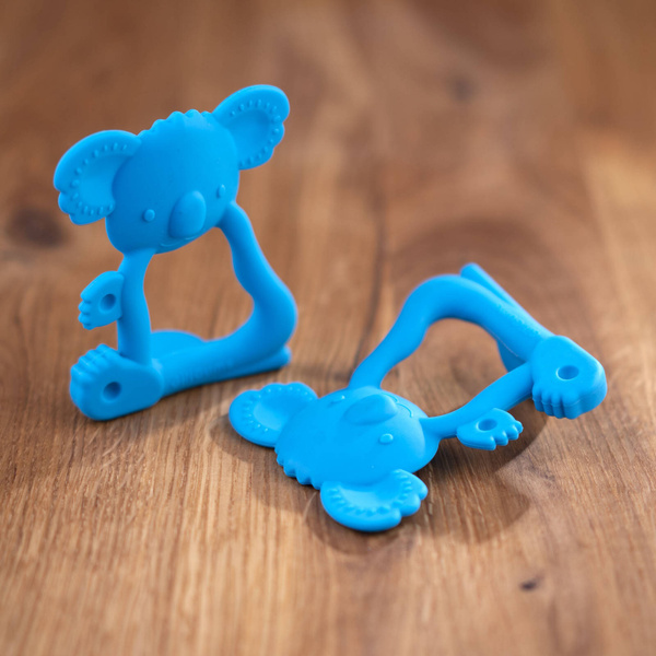 Gryzak silikonowy Uspokajający Koala Turkusowy, Giligums