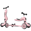 Scoot and Ride HK1 2w1 jeździk i hulajnoga dla dzieci 1-5 lat, kolor: Rose