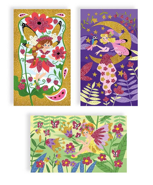 Zestaw artystyczny Magiczny brokat Wróżki 4+, Janod