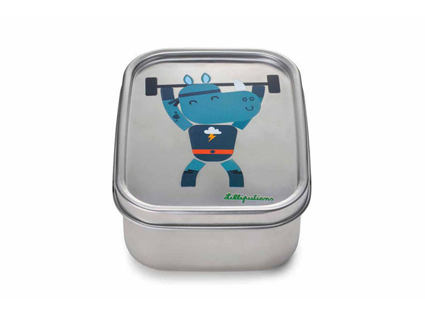 Lunchbox ze stali nierdzewnej Super Nosorożec Marius, Lilliputiens