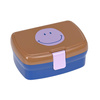 Lassig Zestaw na lunch Lunchbox + Tritanowa butelka - bidon 460 ml Little Gang Smile caramel/blue