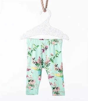 Kappahl Legginsy dziewczęce w kwiaty