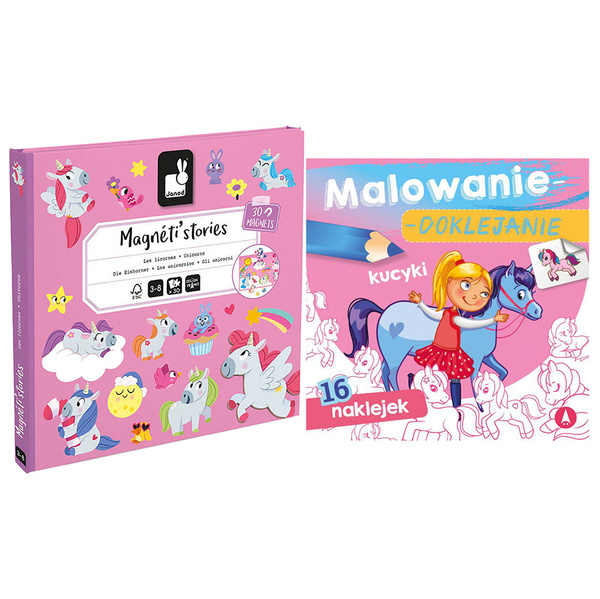 Magnetyczna układanka Jednorożce Magneti'stories 3+, Janod