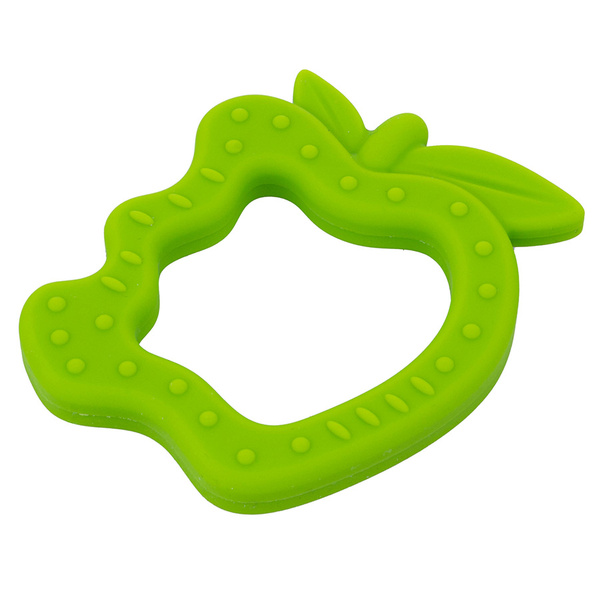 Silikonowy Gryzak Jabłuszko z masującymi wypustkami 3 m+, Giligums