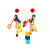 Zabawki sensoryczne - Motyl Kolorowe Linki, dla dzieci, 18 m+, Tuli Fun, Dumel