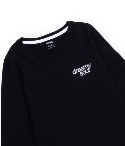 Sinsay Bluzka dziewczęca z napisem, z długim rękawem