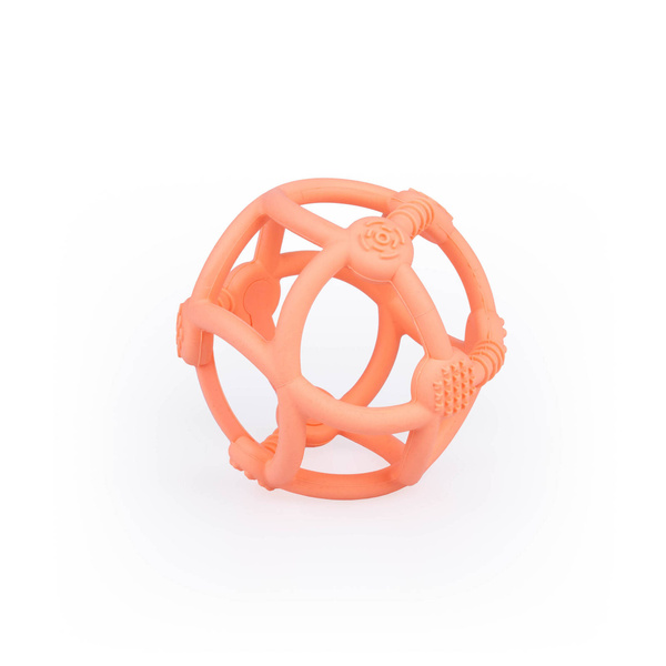 Silikonowy Gryzak ortodontyczny Piłka brzoskwiniowa, Giligums