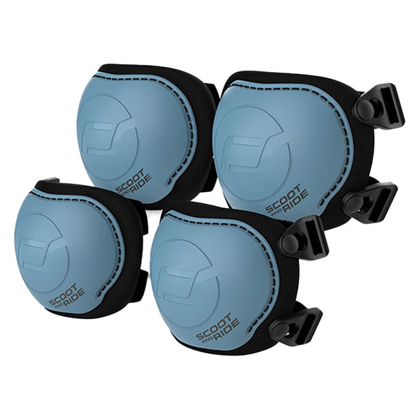 Scoot and Ride Ochraniacze dla dzieci, na rolki, wrotki, hulajnogę, rozm. S, kolor: Steel