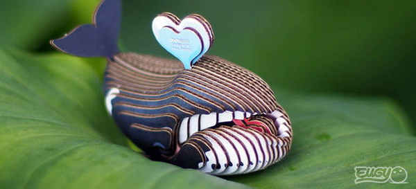 Układanka 3D Wieloryb Grenlandzki, Eugy