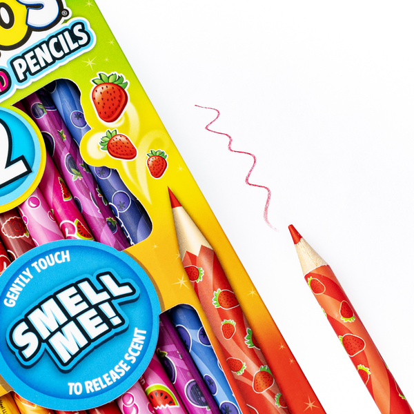 Pachnące Kredki Ołówkowe, zestaw 12 szt., dla dzieci, 3 lata+, Scentos