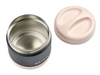 Pojemnik - termos obiadowy ze stali nierdzewnej z hermetycznym zamknięciem duży 500 ml light pink/night blue, Beaba