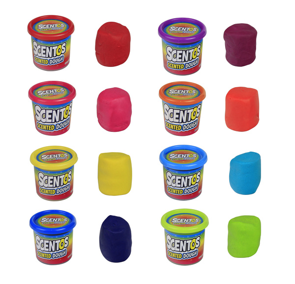 Pachnąca ciastolina - zestaw 2 szt., mix kolorów dla dzieci, 2 lata +, Scentos