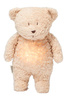 Moonie, Szumiący miś organic z lampką LED, kolor: Sand