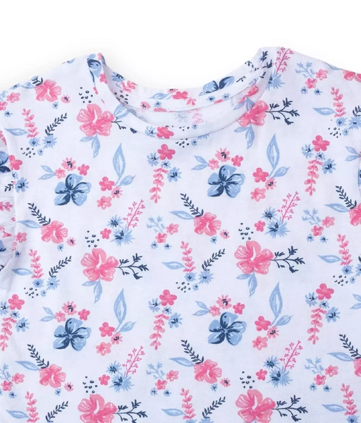 Sinsay Komplet dziewczęcy w kwiaty, 2-częściowy: szorty i koszulka