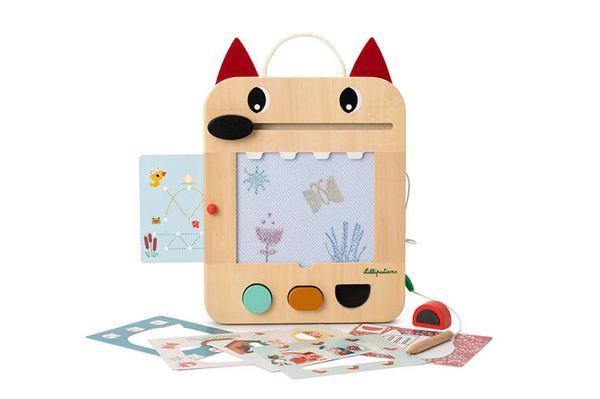 LILLIPUTIENS Drewniana tablica – znikopis Wilk Louis 2 lata+