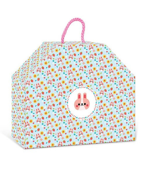 Zestaw kreatywny do tworzenia biżuterii z drewna Ogród kwiatów 4+, Janod