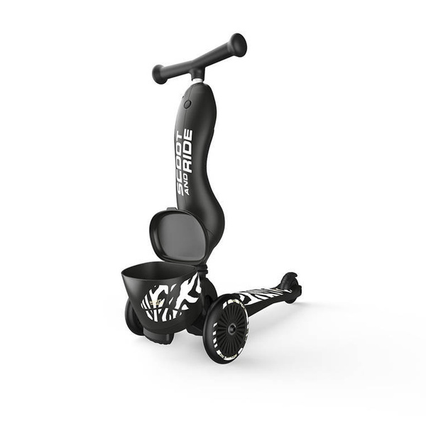 Scoot and Ride HK1 Lifestyle 2w1 jeździk i hulajnoga dla dzieci 1-5 lat, kolor: Zebra