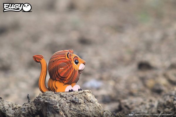 Układanka Puzzle 3D Lew - zestaw kreatywny dla dzieci 6 lat+, Eugy