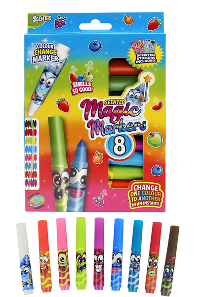 Pachnące Markery / Flamastry - Magiczne, zestaw 8 szt., 3+, Scentos