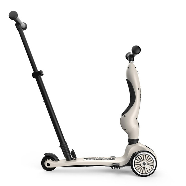 Scoot and Ride HK1 Push and Go 2w1 jeździk i hulajnoga dla dzieci 1-5 lat, kolor: Ash