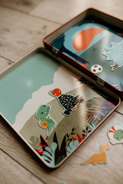 Tablica magnetyczna - Magnetyczne konstrukcje Tiny T.rex dla dzieci, Mudpuppy