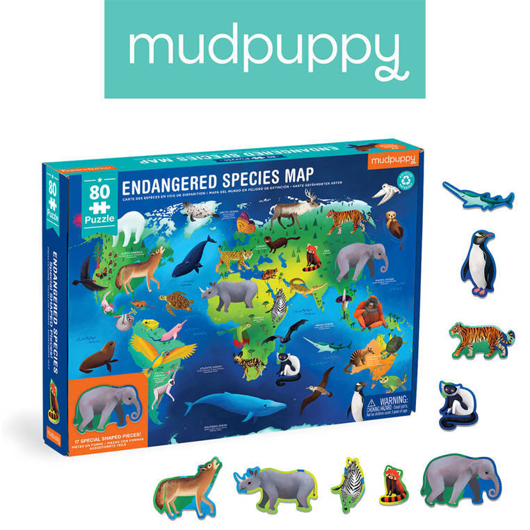 Puzzle edukacyjne Mudpuppy kolorowe