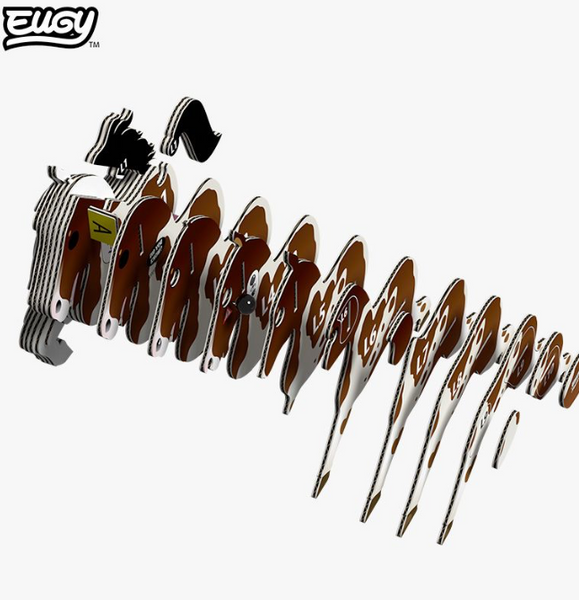 Układanka Puzzle 3D Koń - zestaw kreatywny dla dzieci 6+, Eugy