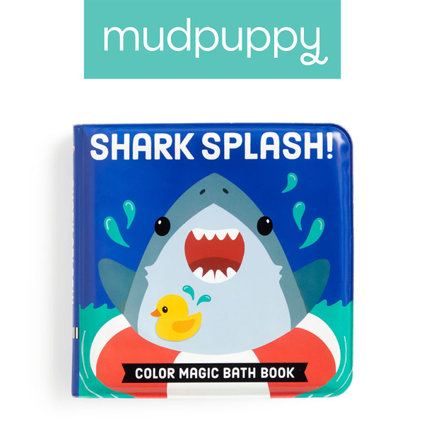 Magiczna książeczka do kąpieli Kąpiel rekinów, dla dzieci, 0 m+, Mudpuppy