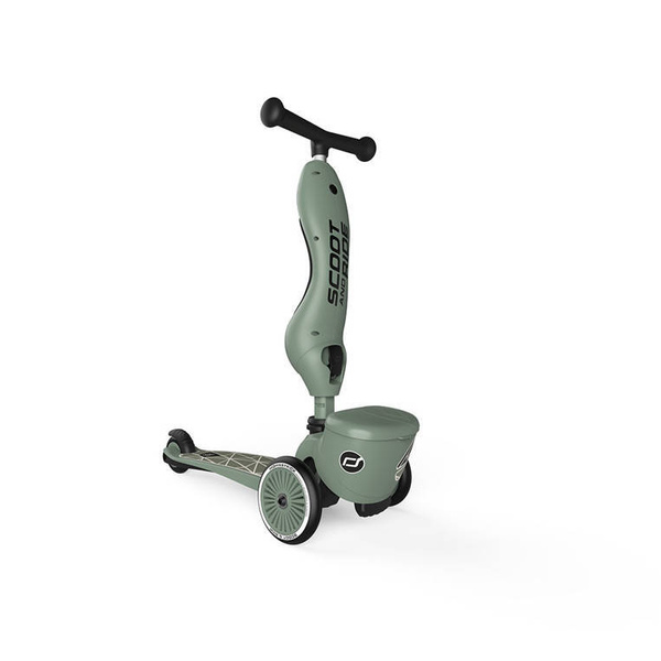 Scoot and Ride HK1 Lifestyle 2w1 jeździk i hulajnoga dla dzieci 1-5 lat, kolor: Green Lines