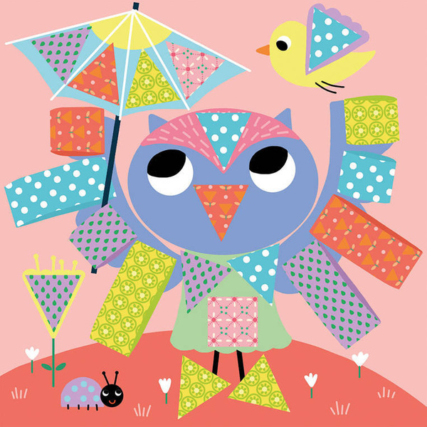 Zestaw kreatywny Wycinanki przyklejanki My arts & crafts 4+, Janod