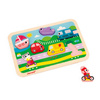 Puzzle drewniane 3D Pojazdy 7 elementów dla dzieci 18 m+, Janod