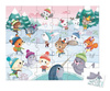 Puzzle w walizce Zabawa na śniegu 36 elementów 4+ Made in France, Janod