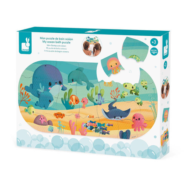 Puzzle do kąpieli Ocean 28 elementów 3+, Janod