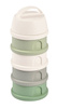 Pojemniki na mleko w proszku 4 komory cotton white/sage green, Beaba