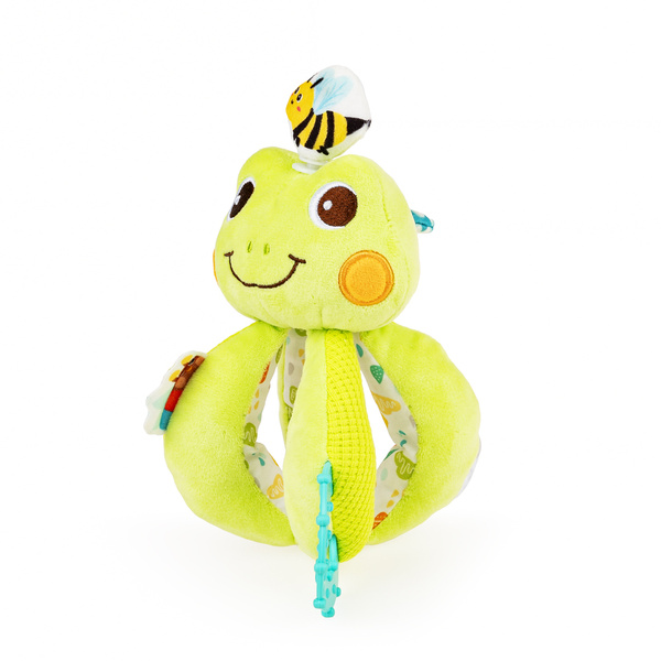 Zabawka sensoryczna dla dzieci - Zakręcona Żaba, 0 m+, Jolly Baby