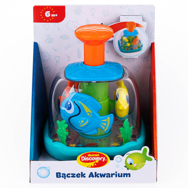 Bączek akwarium, wirujące rybki, dla dzieci 6 m+, Dumel